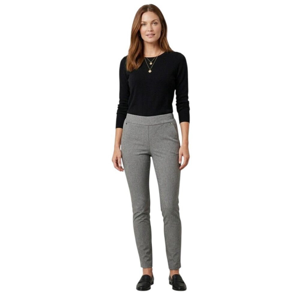 Maurices Size XS Gray Heathered Ponte Skinny Pull On Pants
